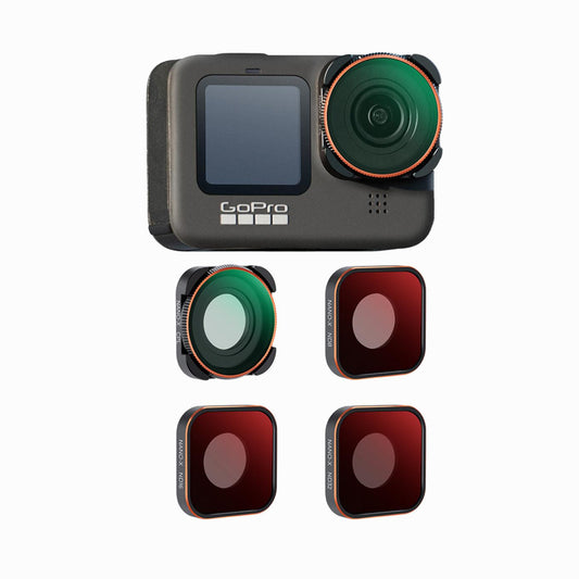 K&F Concept Gopro Hero 9/10/11/12/13 Action Camera Filter (ND4 + ND8 + ND16 + ND32) 4 Pack -SKU.2320