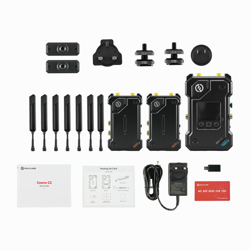 Hollyland Cosmo C2 2TX+1RX SDI/HDMI Wireless Transmission System 2 Transmitters 1 Receiver Kit
