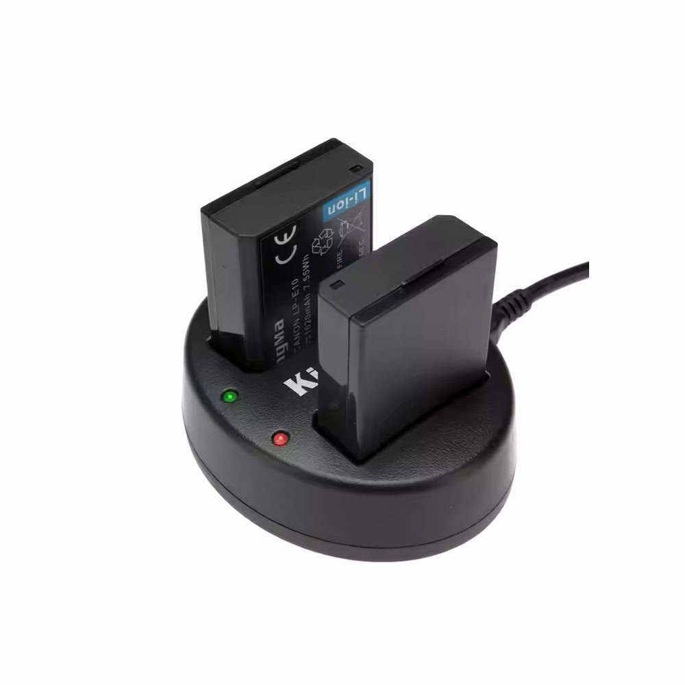 KingMa 2-Pack 1020mAh LP-E10 Battery Usb Dual Charger Kit (BM015-LPE10)