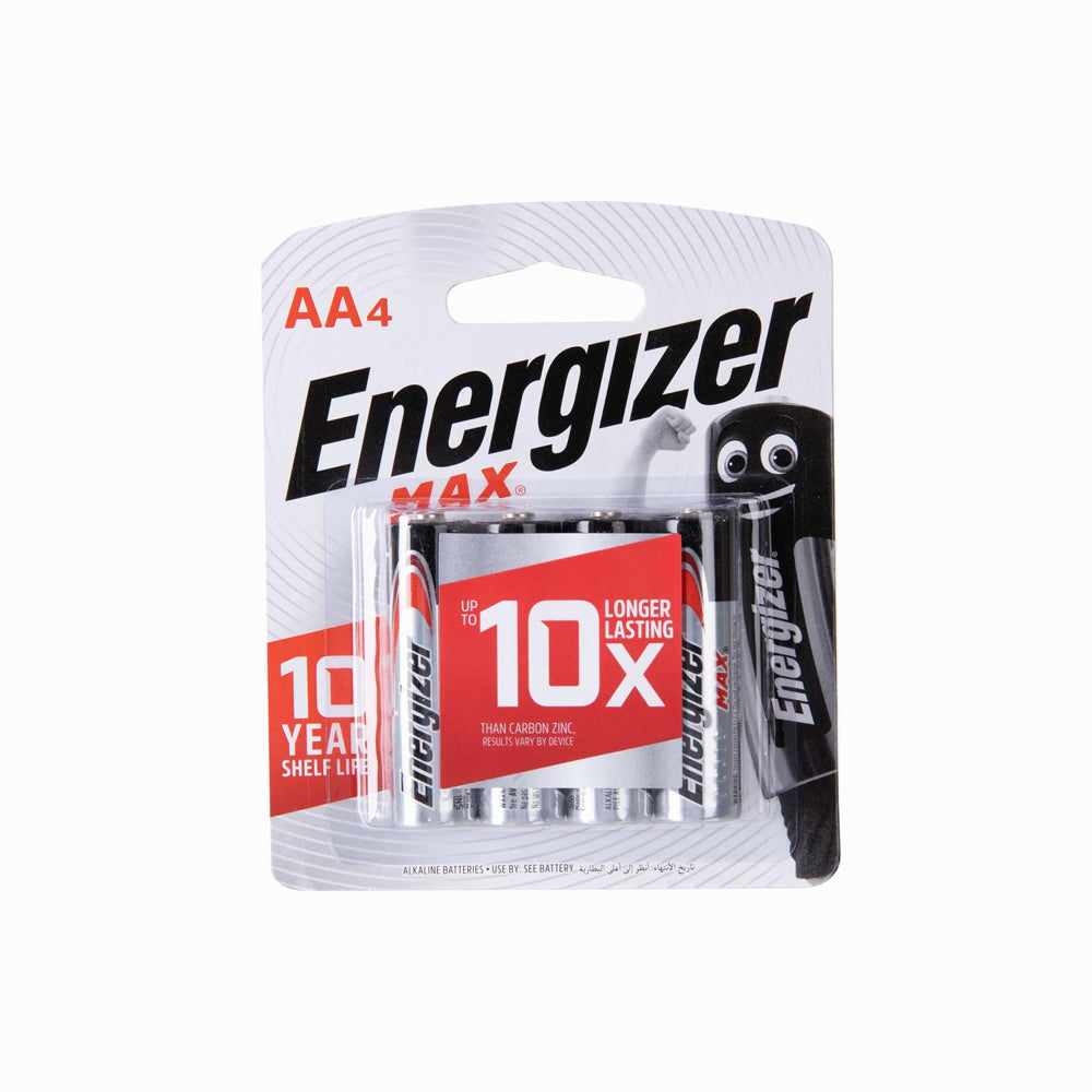 Energizer Max Battery AA Pack 4