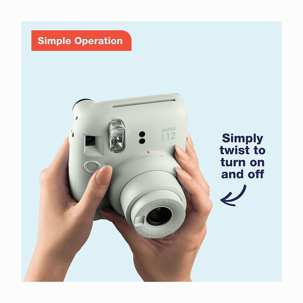 FUJIFILM INSTAX MINI 12 Instant Film Camera (Mint Green)