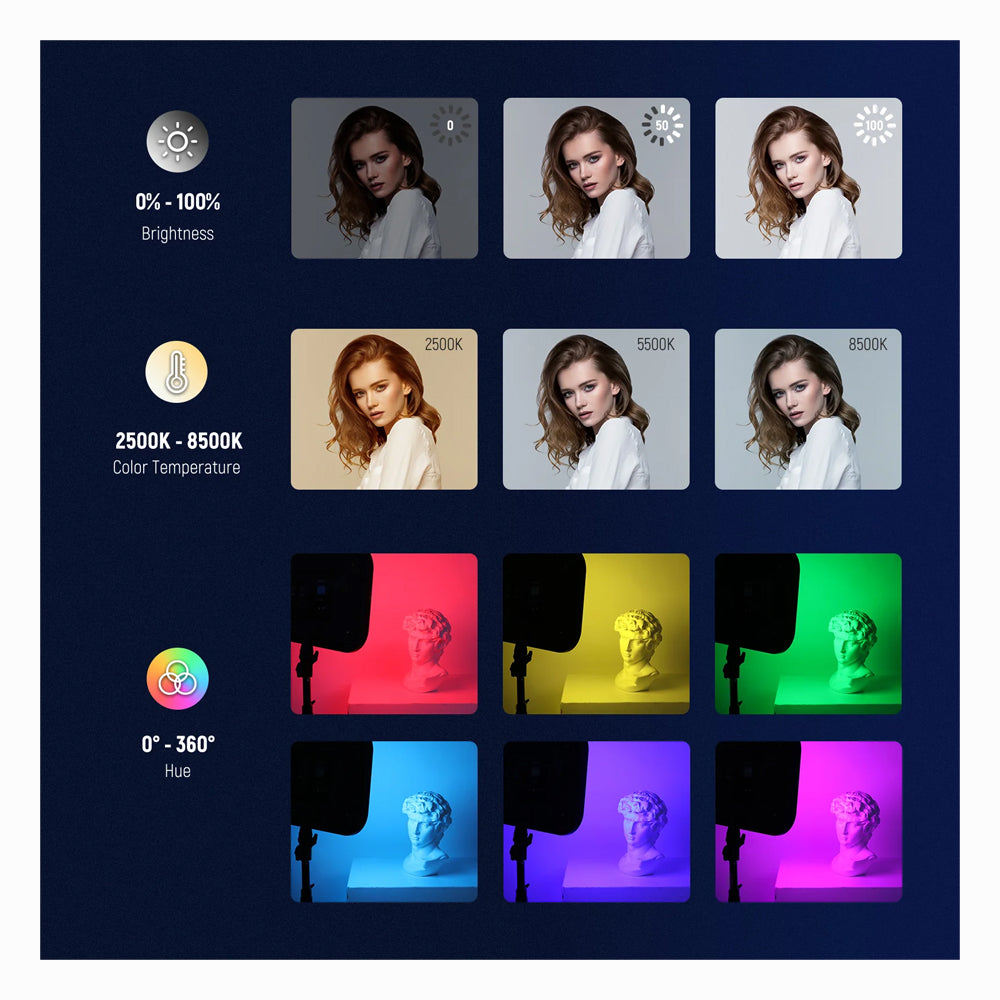 NEEWER RGB168 18.3 Inch LED Panel Video Light
