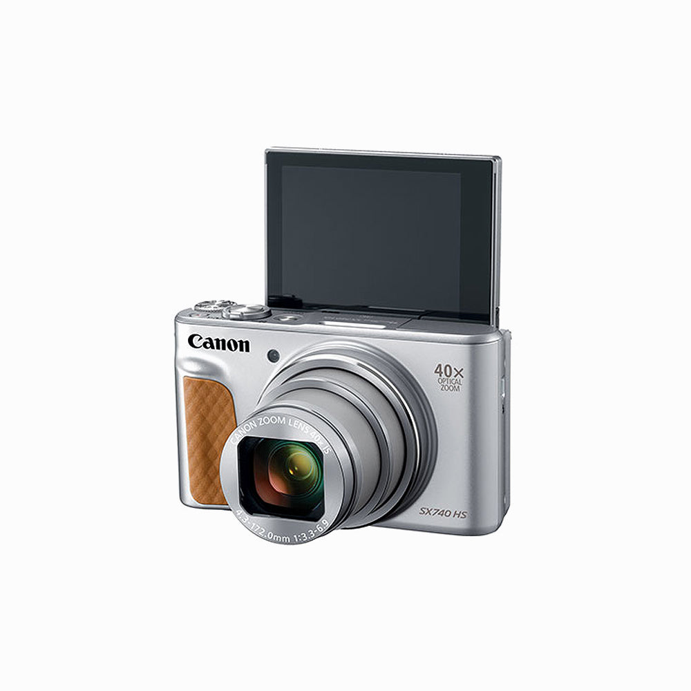 Canon PowerShot SX740 HS Silver 20.3MP 4K Digital Camera 40x Optical Zoom Wi-Fi