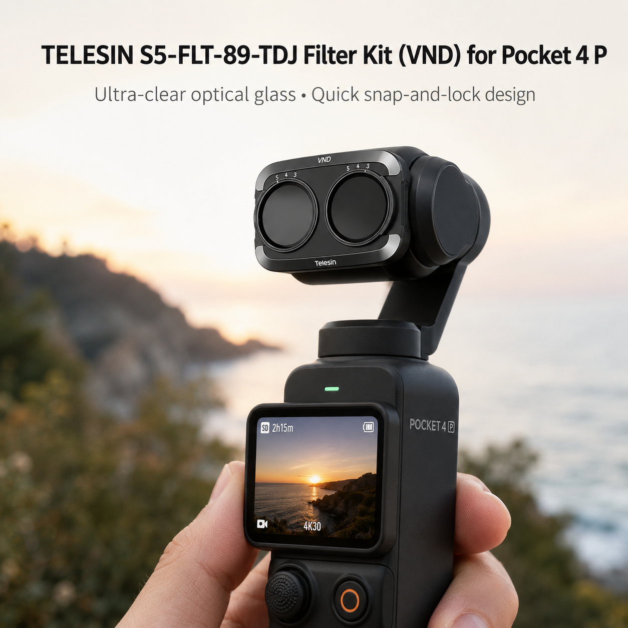 TELESIN VND Filter Kit for Pocket 4 P