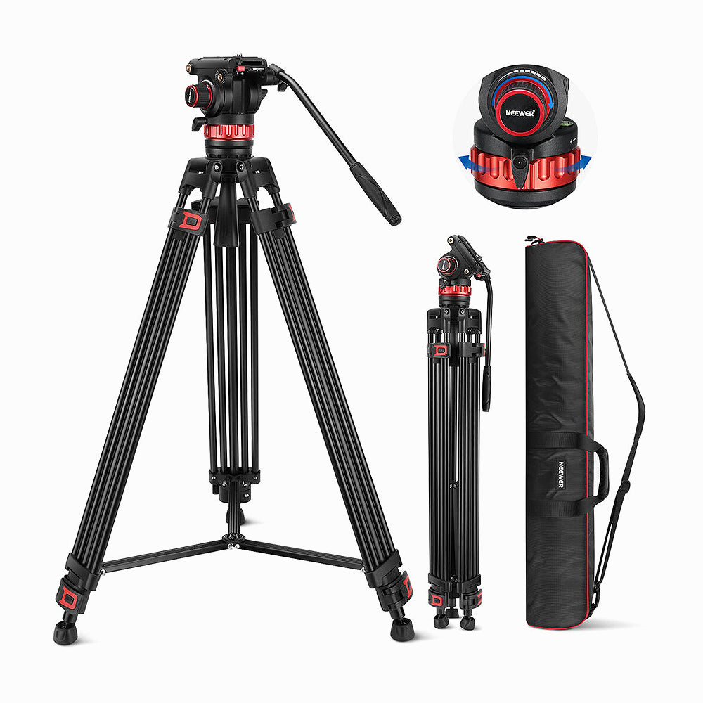 NEEWER TP75 Pro Video Tripod with Fluid Head