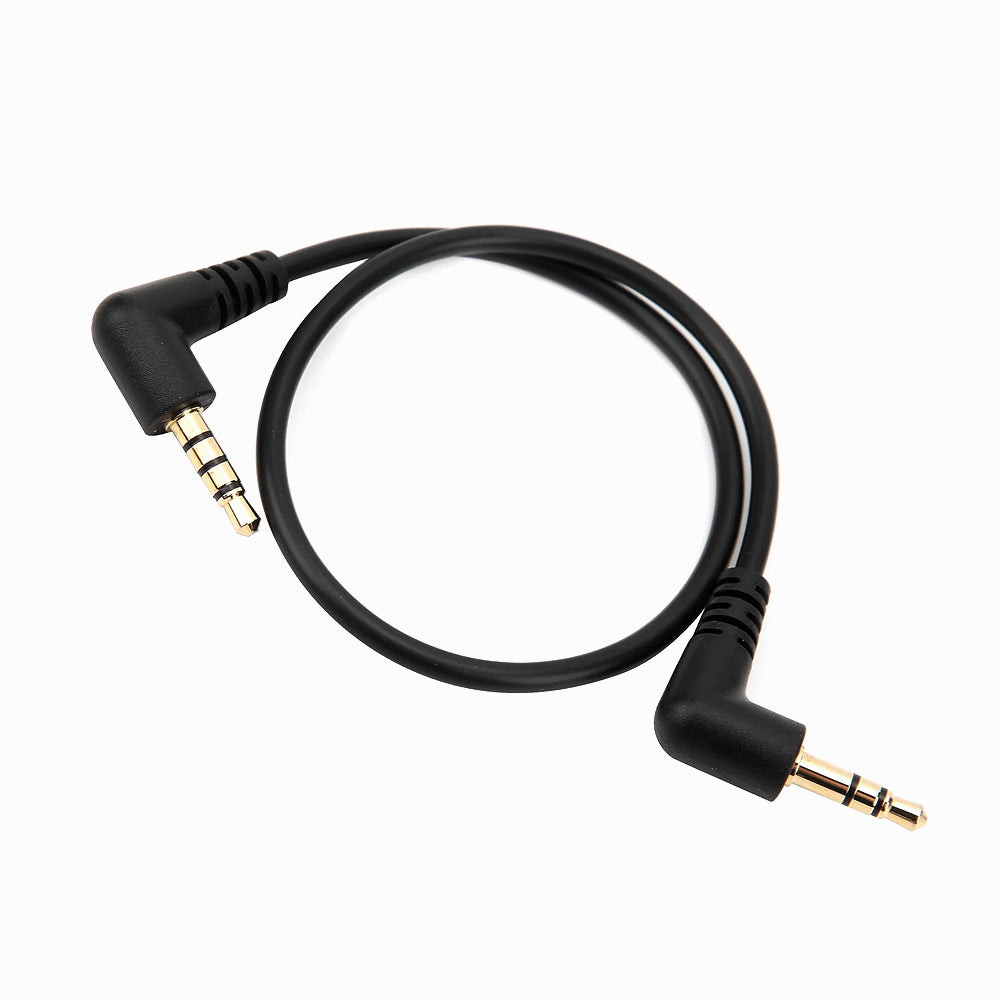 XM 3.5mm Right Angle Aux Cable – Male To Male, 90 Degree Ends, 2-Pack – Universal Fit
