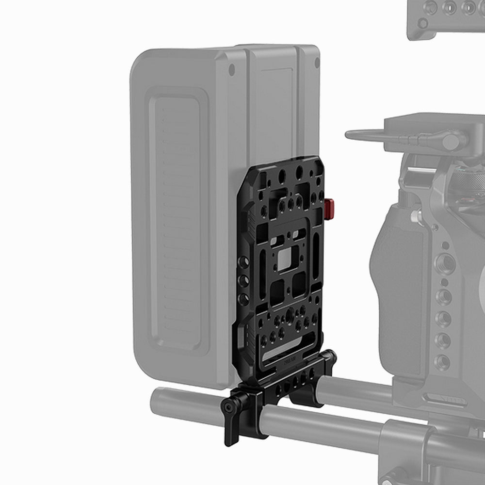 SmallRig V Mount Battery Plate with Dual 15mm Rod Clamp 3016