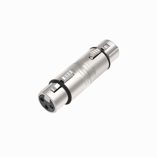 XLR Female to Female, XLR 3 Pin Female to 3 Pin Female Microphone Line Adapter