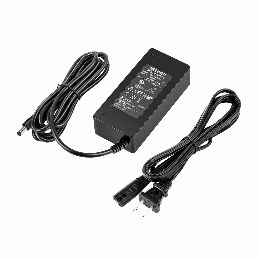 NEEWER AC 100-240V to DC 12V Power Supply Adapter ( 3A 36W)NW-120300D2