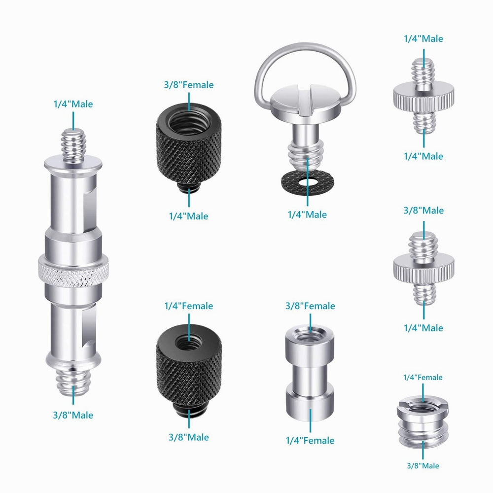 NEEWER 16 Pieces Tripod Screw Adapter Converter(HW-09)