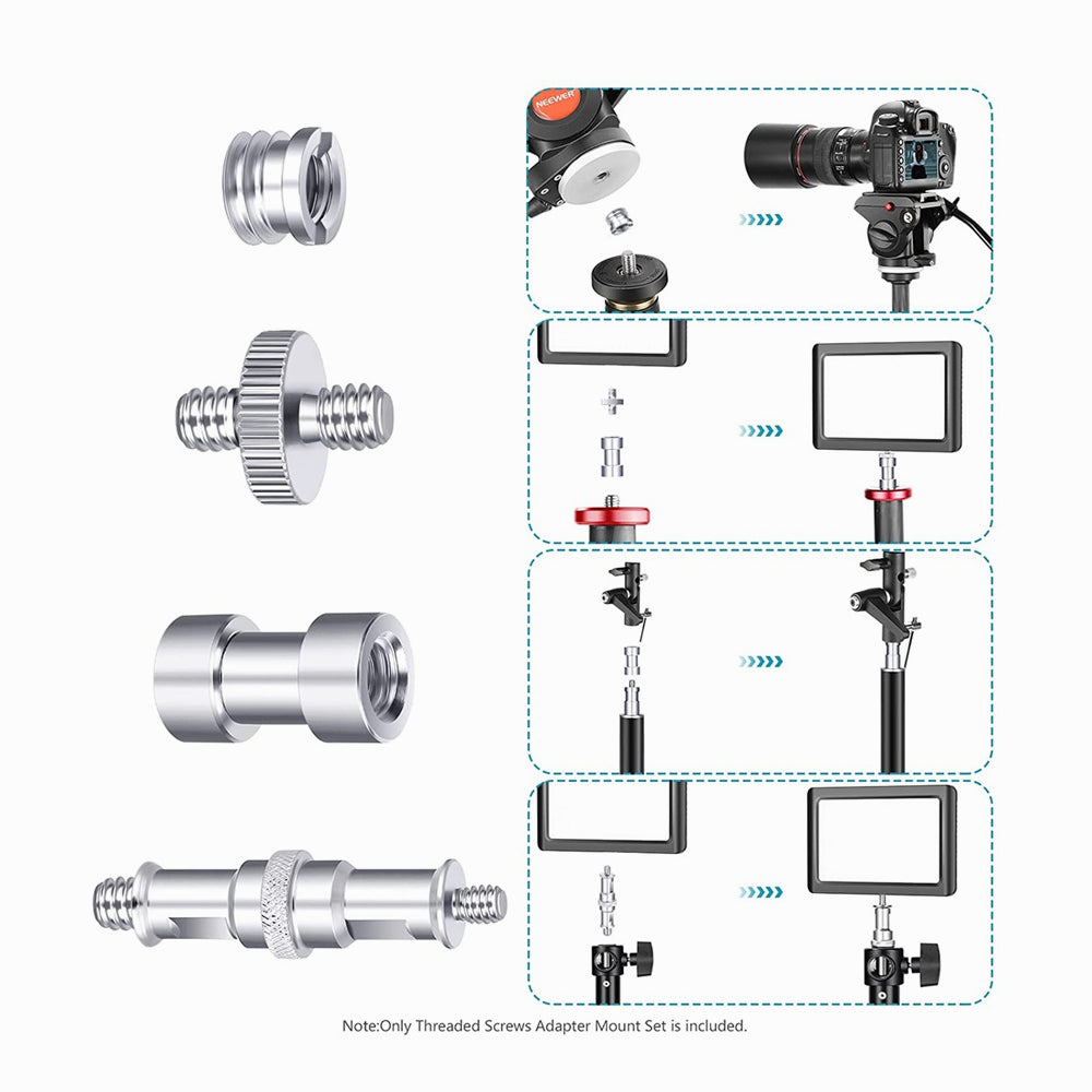 NEEWER 16 Pieces Tripod Screw Adapter Converter(HW-09)