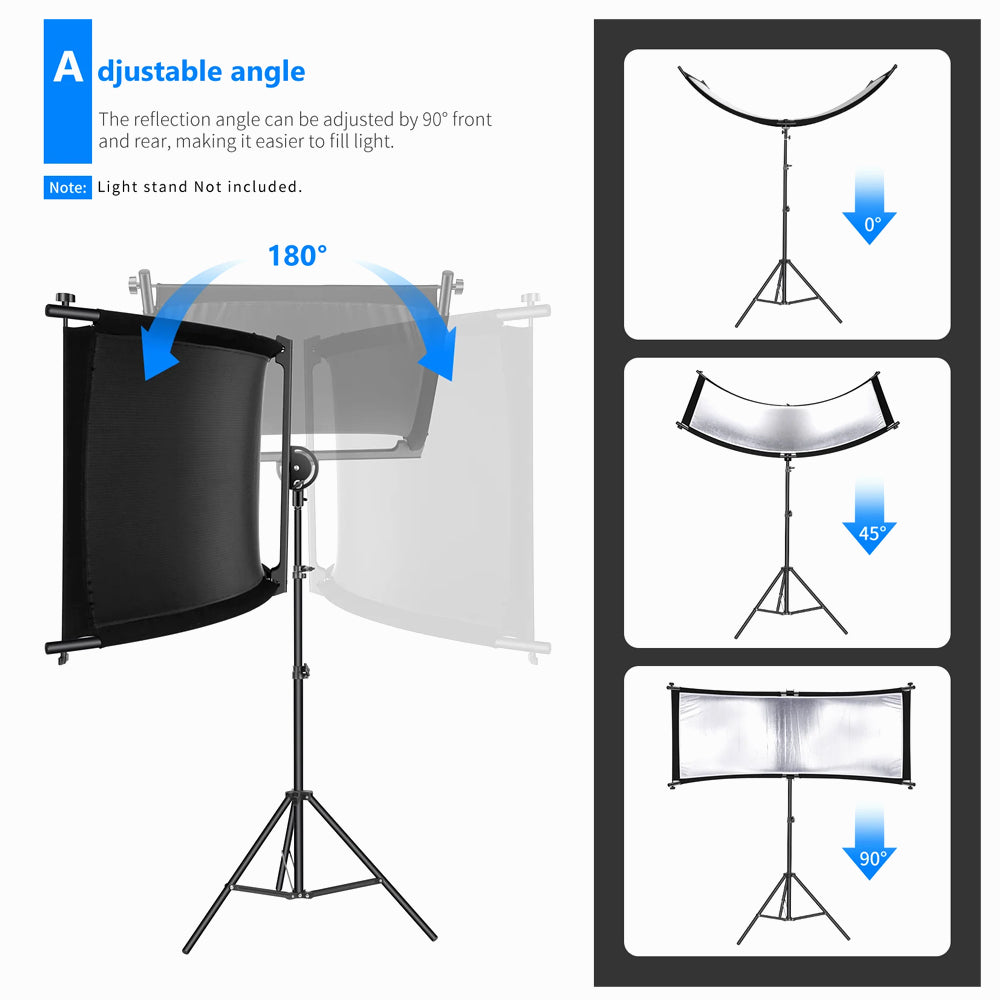 Neewer Clamshell Light Reflector Diffuser with Carry Bag (66 x 24 inch)