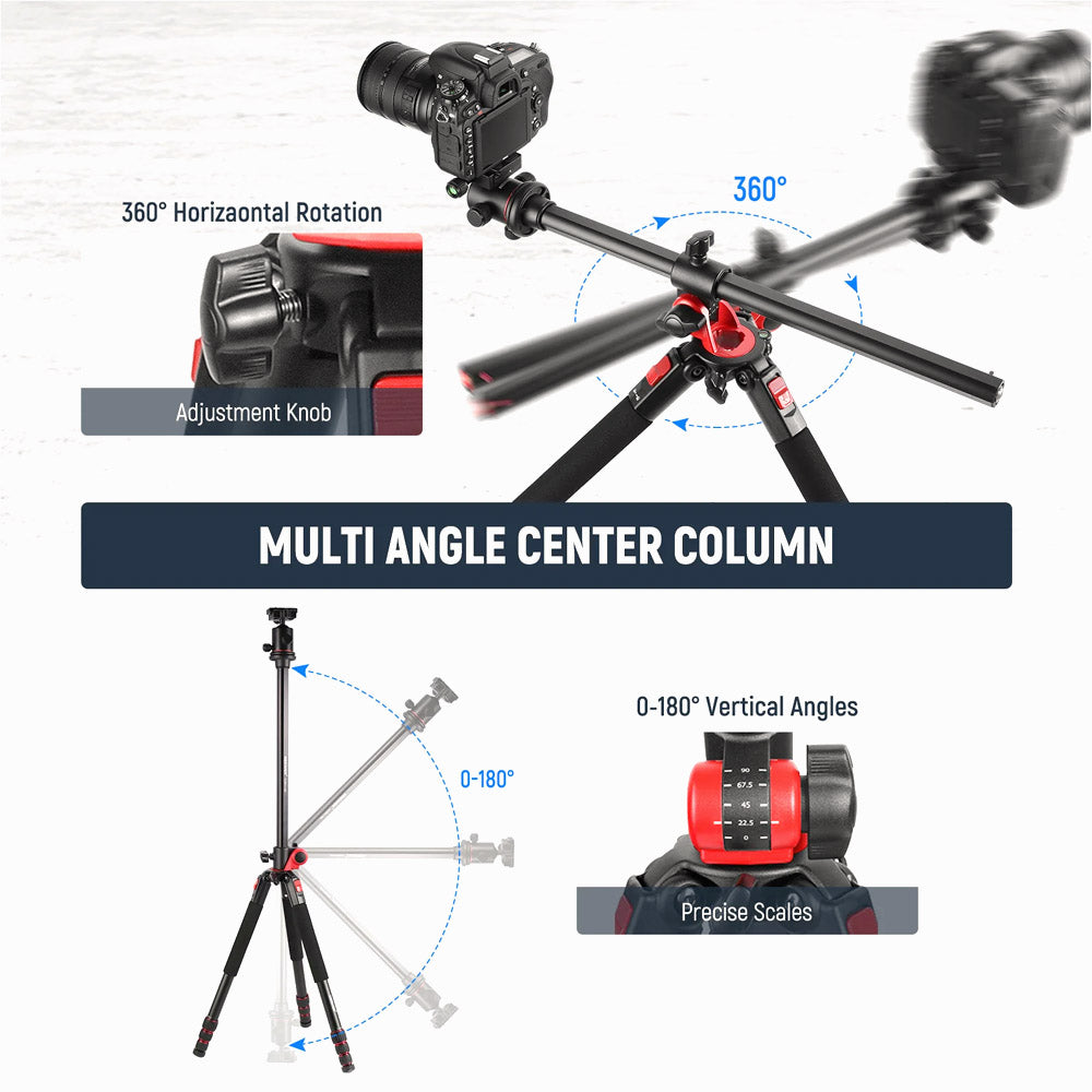 Neewer N284L+G0 Aluminum Camera Tripod Monopod  200cm