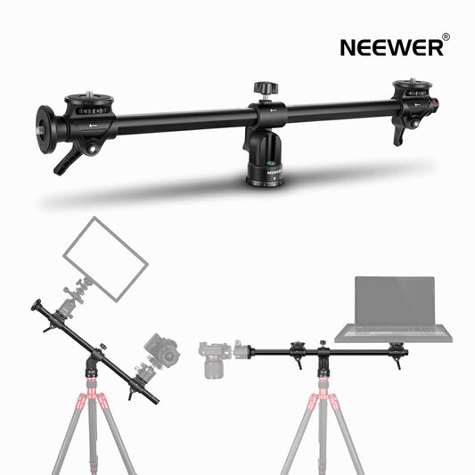 NEEWER 30 INCHES HORIZONTAL TRIPOD ARM WITH ADAPTOR SCREWS -ST30INCB