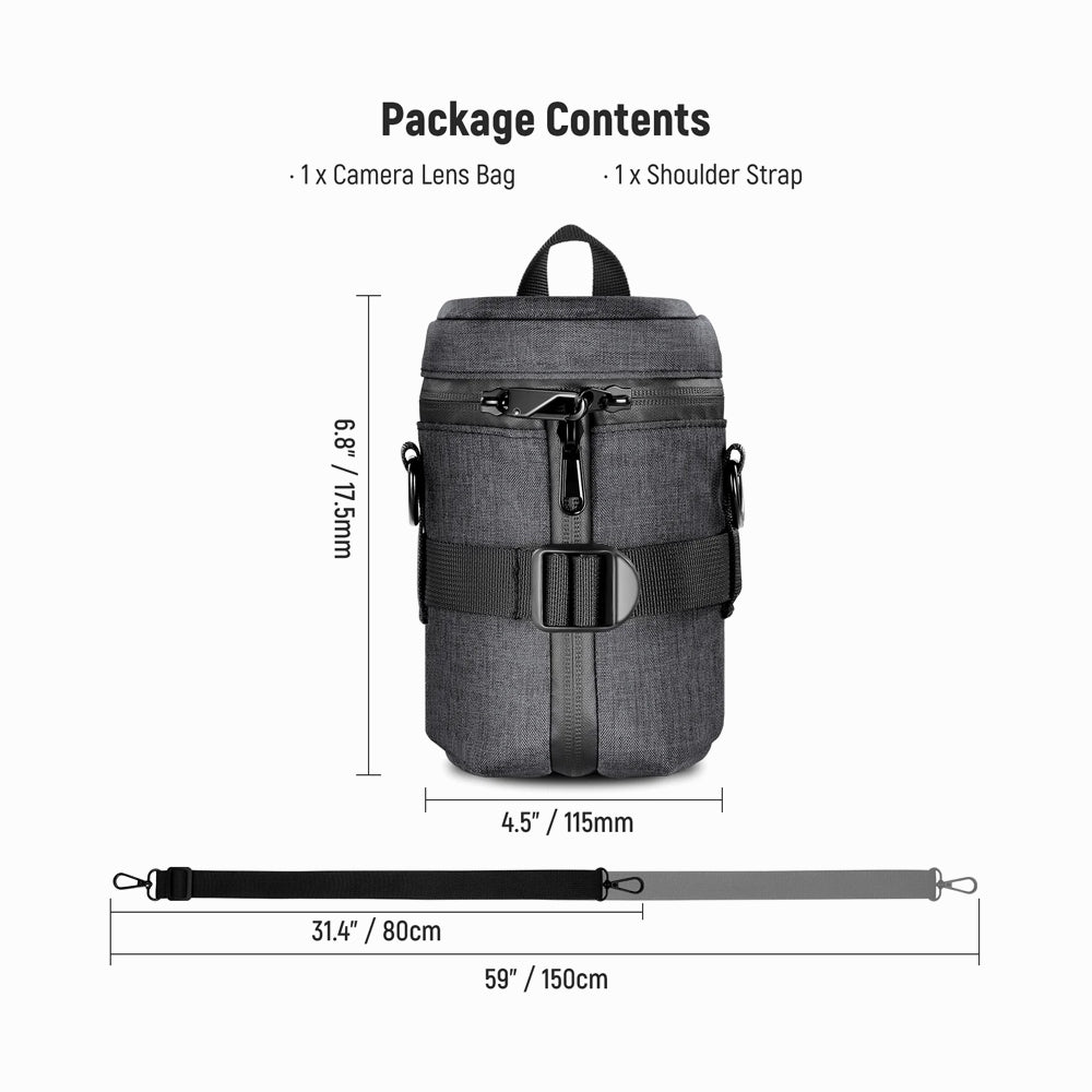 NEEWER PB006 Camera Lens Pouch For Camera Lens