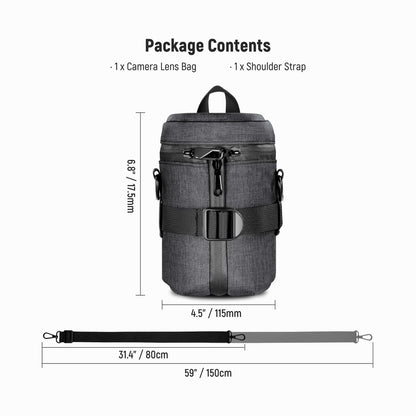 NEEWER PB006 Camera Lens Pouch For Camera Lens