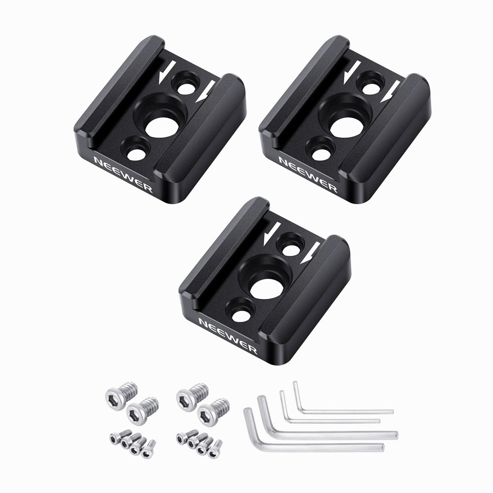 Buy NEEWER ST26 COLD SHOE MOUNT ADAPTER BRACKET (3PCS) Online Qatar