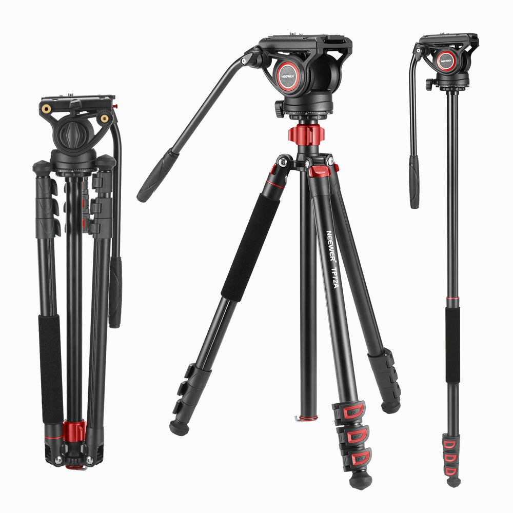 NEEWER TP72A Fluid Head Video Tripod Monopod