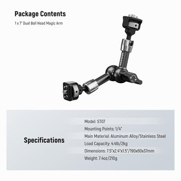 NEEWER ST07 7inch Articulating Magic Arm