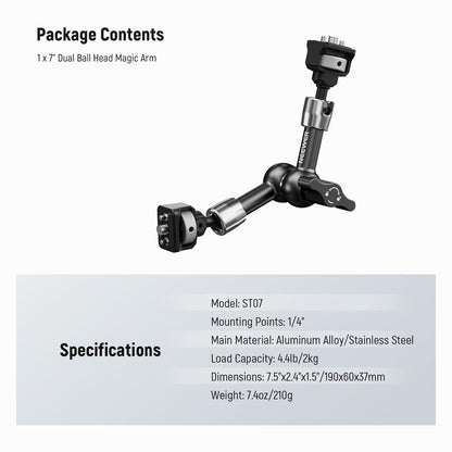 NEEWER ST07 7inch Articulating Magic Arm