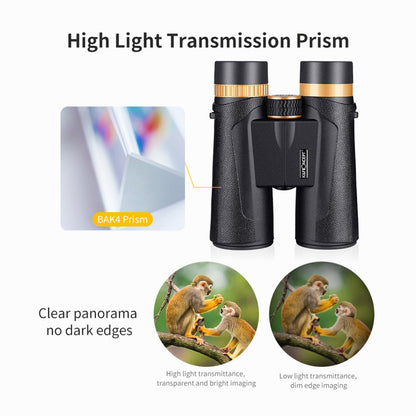 K&F Concept 12x42 HY1242 Waterproof BAK4 Roof Prism Binocular with 5.8 Degree Field of View (KF33.011)