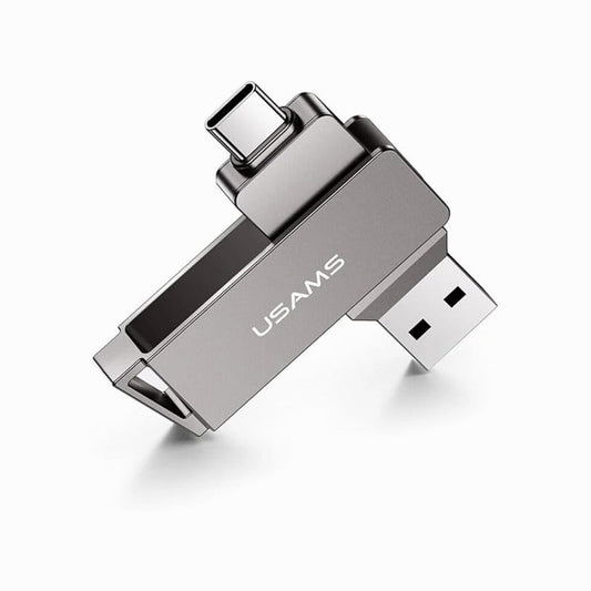 USAMS Rotable USB Flash Drive TypeC+USB3.0 128GB