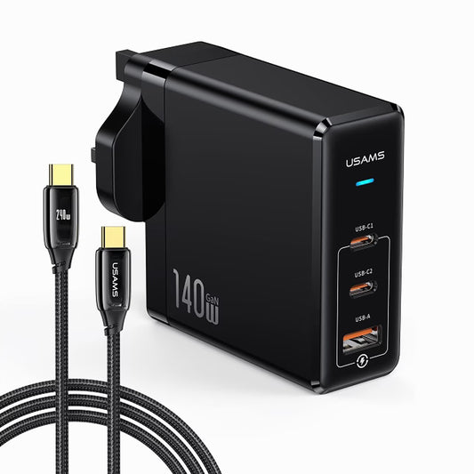 USAMS CC171 UM Series PD 140W GaN Adapter Type C Fast Charger Kit