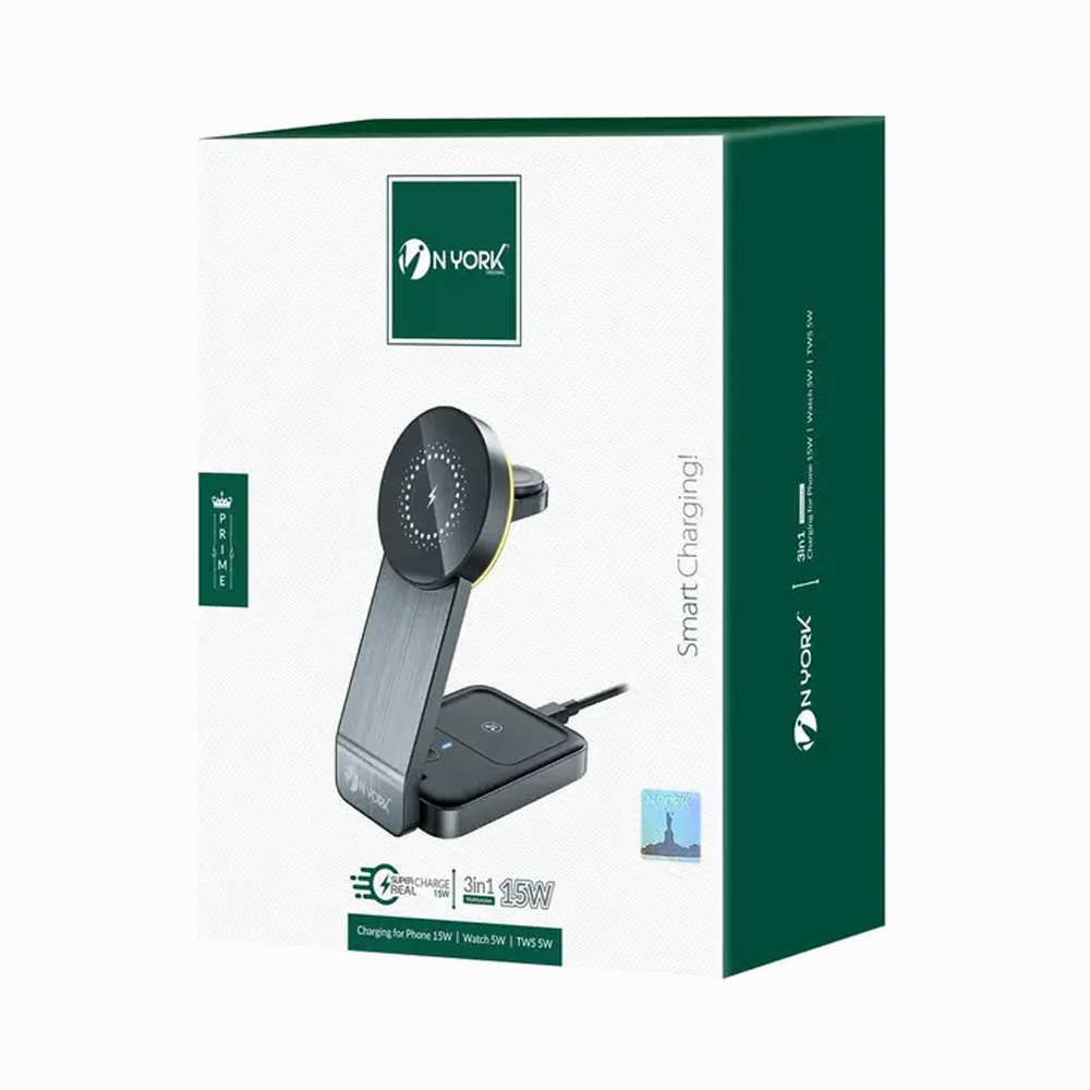 NYORK HA715 WIRELESS 15W CHARGER