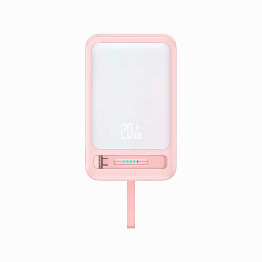 USAMS Magnetic Wireless Charging Phone Power Bank 10000mAh PD 20W USCD219 Pink