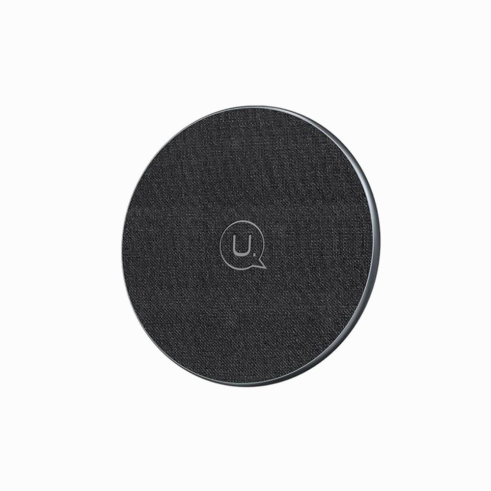 USAMS US-CD223 15W Ultra Slim Wireless Charger Aluminum Alloy Desktop Wireless Charging Pad