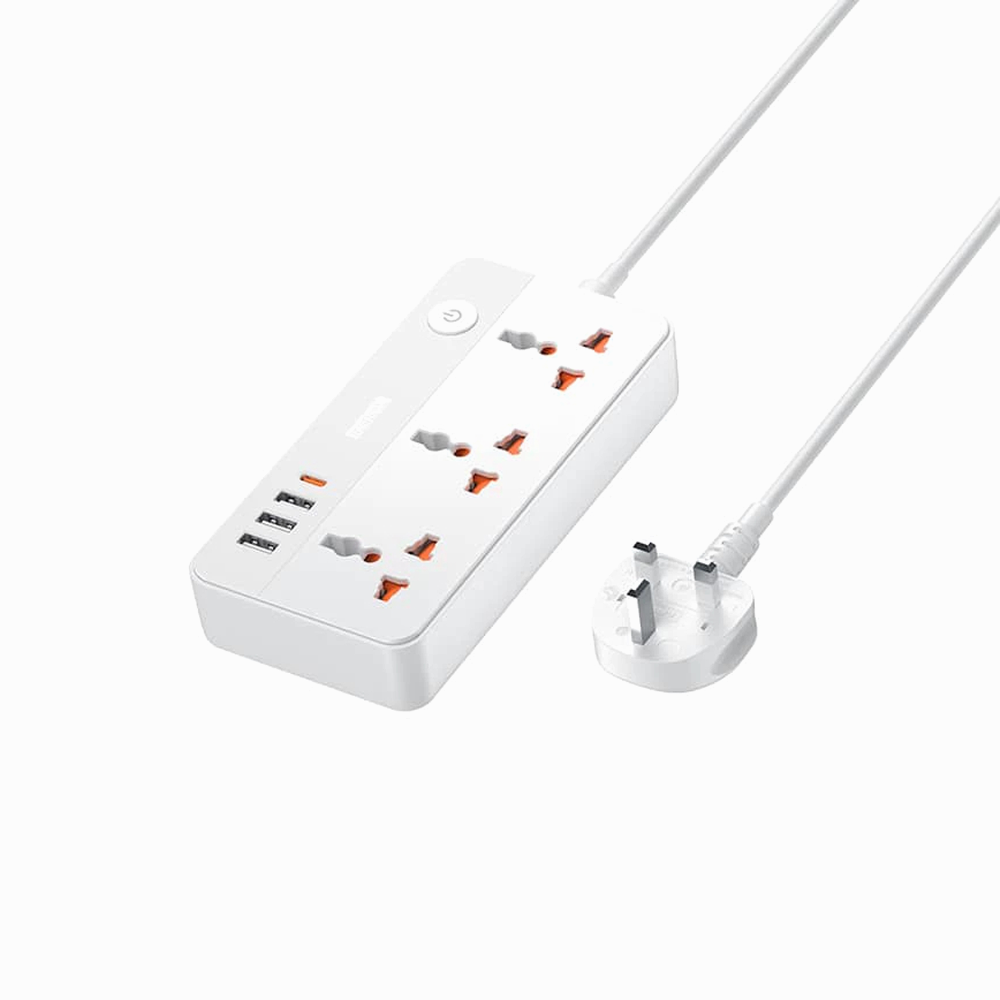 Buy REMAX Kiddy Series 20W 3A1C 3-outlet Power Strip RP-U153 Online Qatar