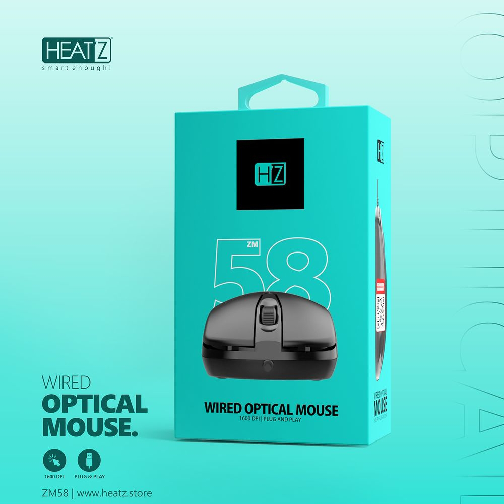 Heatz Wired Optical Mouse ZM58