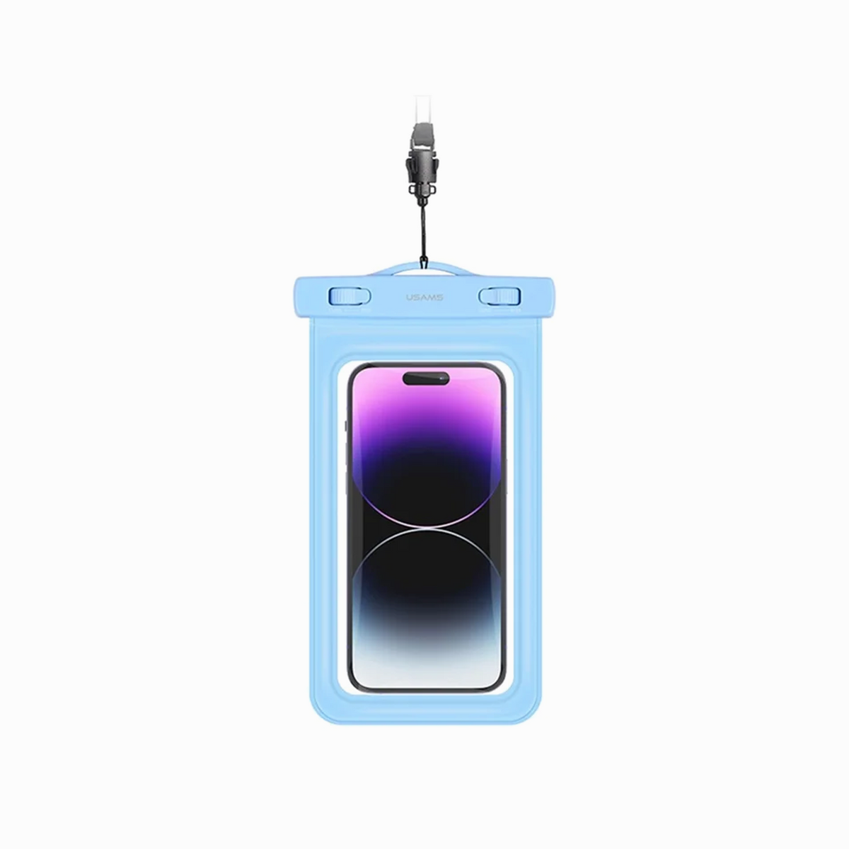 USAMS YD011 Waterproof Case Dry Bag IPX8 10m Underwater Phone Protector with Lanyard - Blue