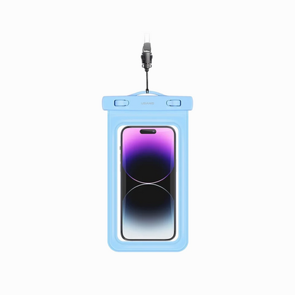 USAMS YD011 Waterproof Case Dry Bag IPX8 10m Underwater Phone Protector with Lanyard - Blue