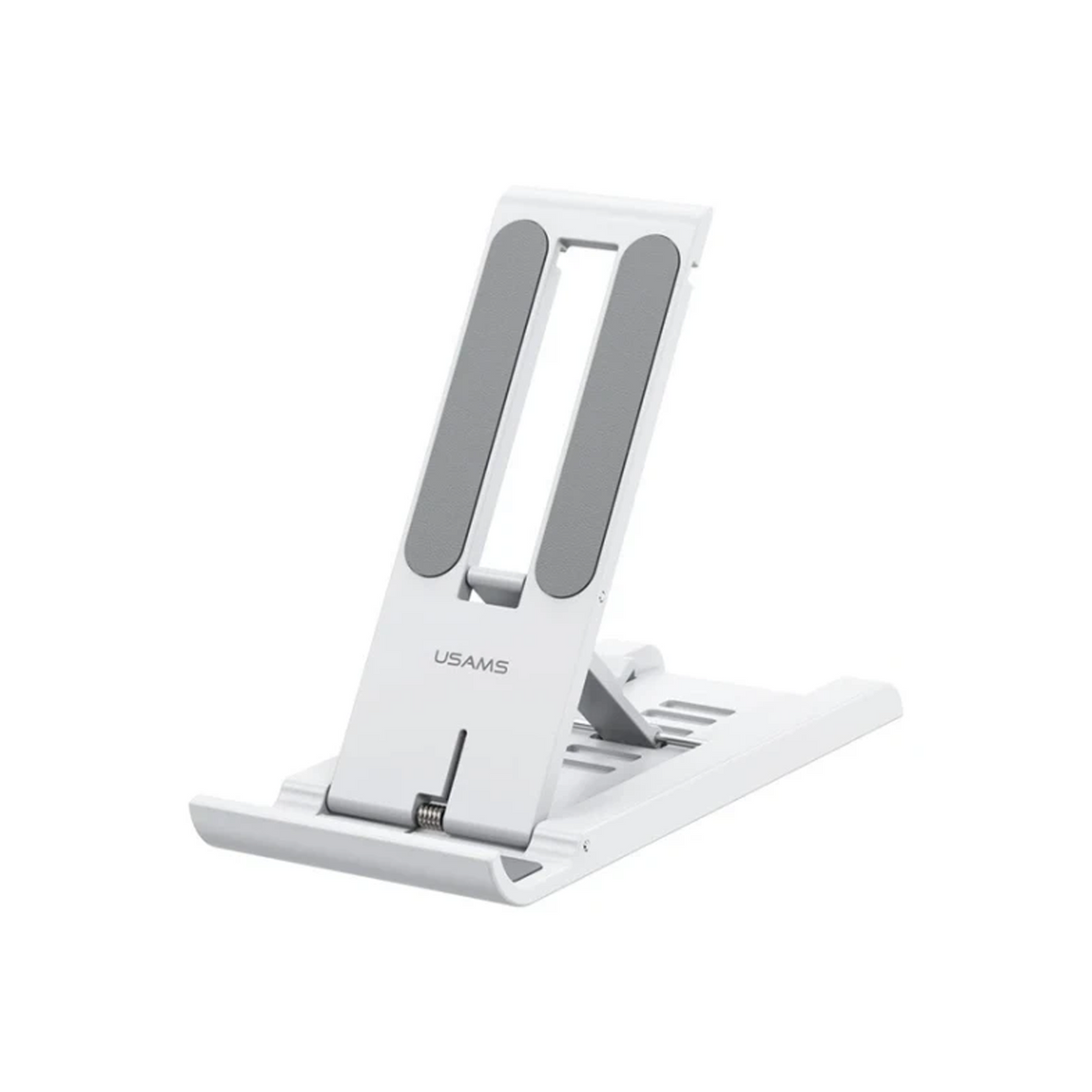 USAMS Spring Folding Desktop Tablet/Phone Stand White US-ZJ070