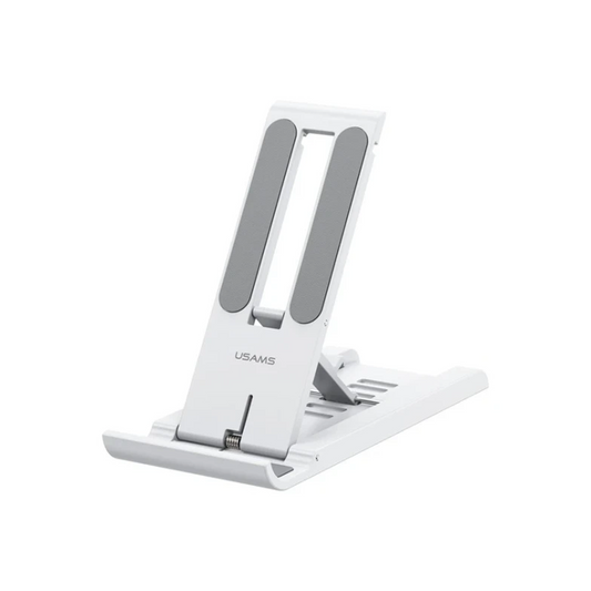 USAMS Spring Folding Desktop Tablet/Phone Stand White US-ZJ070