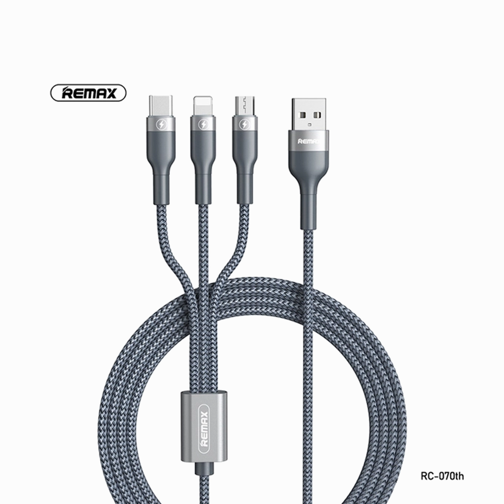 REMAX Sury 2 Series 3A 3-in-1 Charging Cable RC-070th
