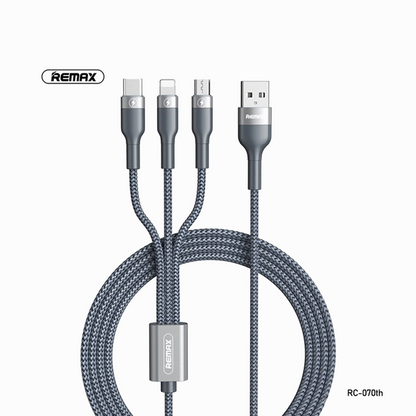 REMAX Sury 2 Series 3A 3-in-1 Charging Cable RC-070th