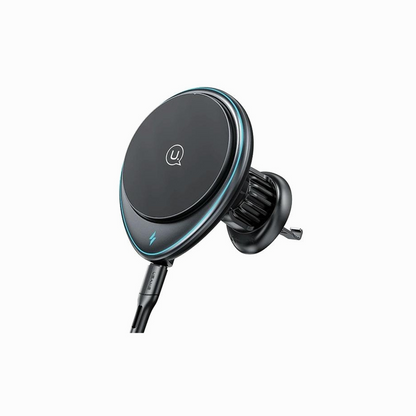 USAMS US-CD222 CAR GRILLE MOUNT WITH 15W INDUCTIVE CHARGER BLACK
