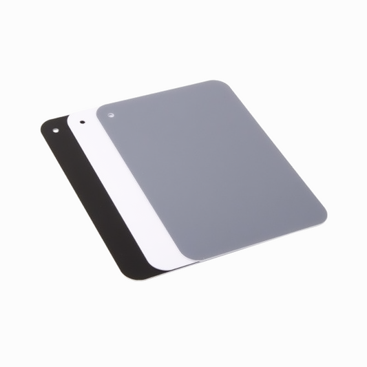 3in1 Digital Grey Card 12cm x 17.5cm; White,Black,18% Gray Color White