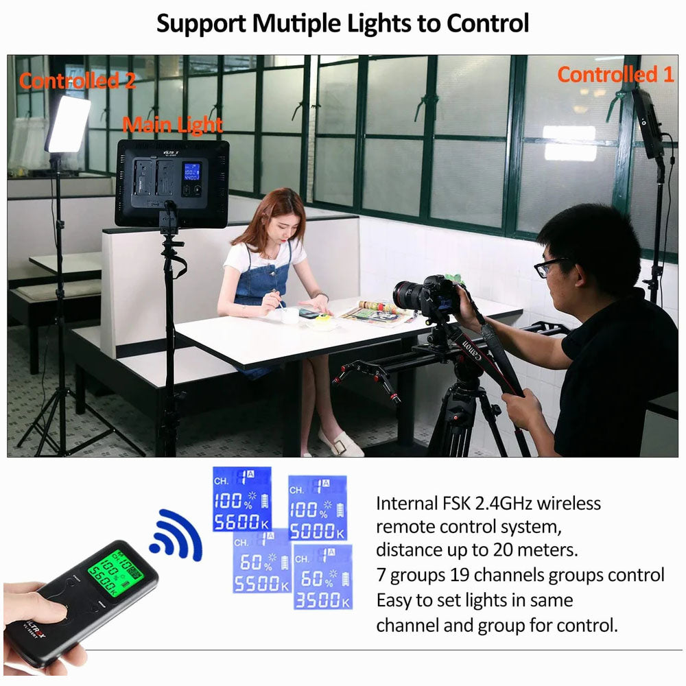 Viltrox VL-200T Bicolor LED Panel – Triple Kit