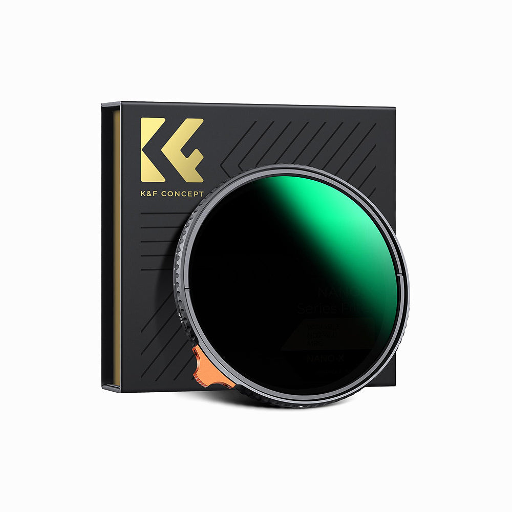 K&F Concept 46mm Variable ND Filter ND2-ND400 (1-9 Stop) Lens Filter Waterproof Scratch Resistant Nano-Xcel Series (KF01.2376)