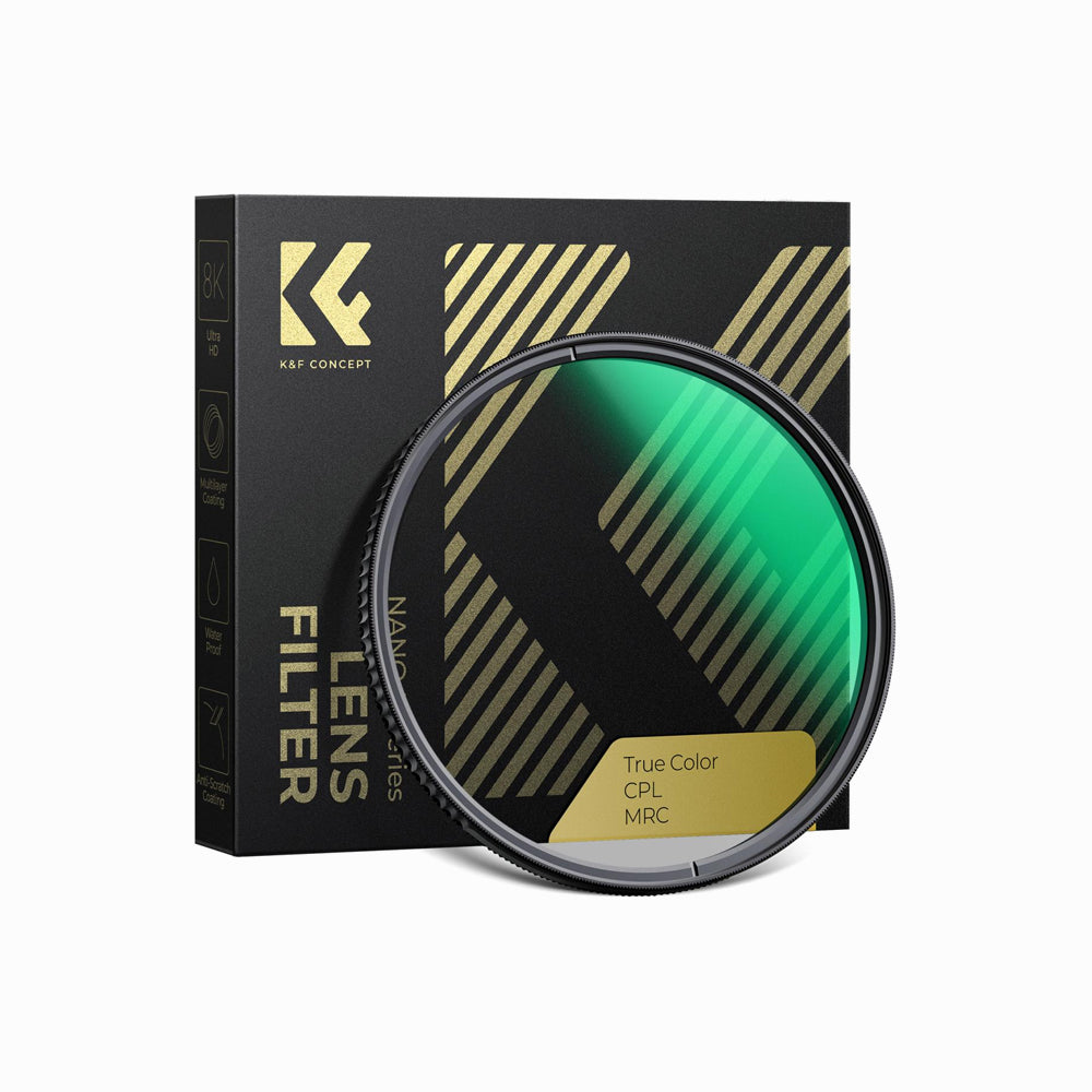 K&F Concept 49mm CPL Filter True Color Circular Polarizers Filter with 28 Multi-Layer Coatings for Camera Lens Nano-Xcel Series (SKU: KF01.2364)