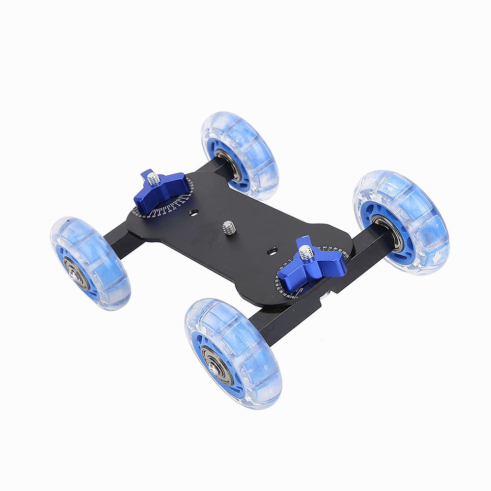 4 Wheel DSLR Camera Video Photograph Rail Track Slider Table Dolly Car