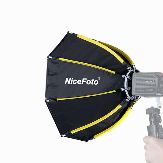 NiceFoto mini-50g 50cm Octagonal Softbox with Removeable Diffuser Cloth Honeycomb Grid Storage Bag