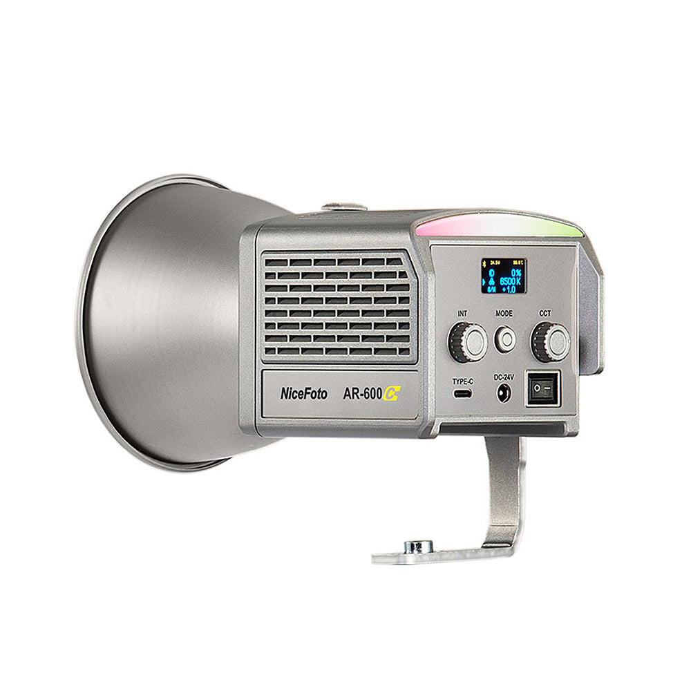 NiceFoto AR-600C Portable RGB Video Light 50W Photography LED Fill Light 2700K-6500K