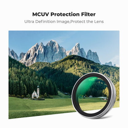 K&F Concept MCUV Filter for Fujifilm X100 Series – NANO-X Series (Black-KF01.2882V1