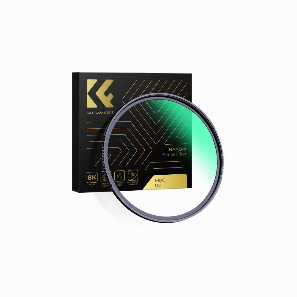 K&F Concept 55mm MCUV Protection Filter with 28 Multi-Layer Coatings HD/Hydrophobic/Scratch Resistant/Ultra-Slim UV Filter for 55mm Camera Lens Nano-Xcel Series (KF01.985)