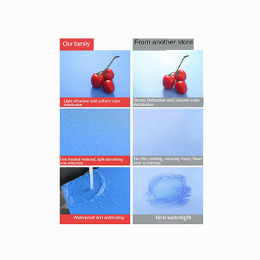 60 X 60cm Non-Reflective Matte PVC Board Double-Sided Solid Color Photo Background Board Filming Photography Props (Sky Blue + Lake Blue)#30