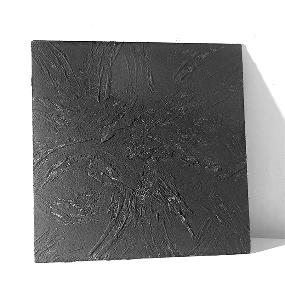 60 x 60cm Retro PVC Cement Texture Board Photography Backdrops Board (Black White)#35